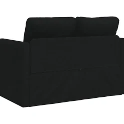 vidaXL Slaapbank vloermodel 2-in-1 112x174x55 cm stof zwart