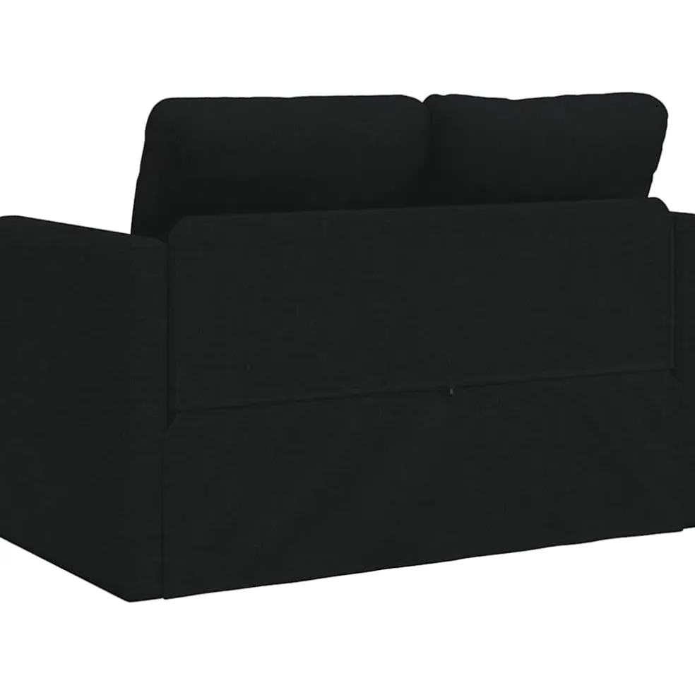 vidaXL Slaapbank vloermodel 2-in-1 112x174x55 cm stof zwart