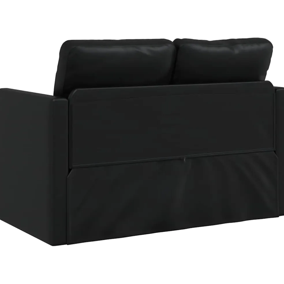 vidaXL Slaapbank vloermodel 2-in-1 122x204x55 cm fluweel wijnrood