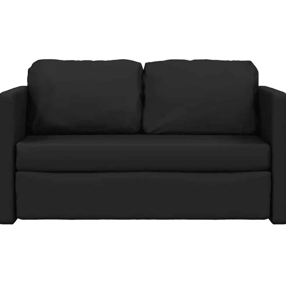 vidaXL Slaapbank vloermodel 2-in-1 122x204x55 cm fluweel wijnrood