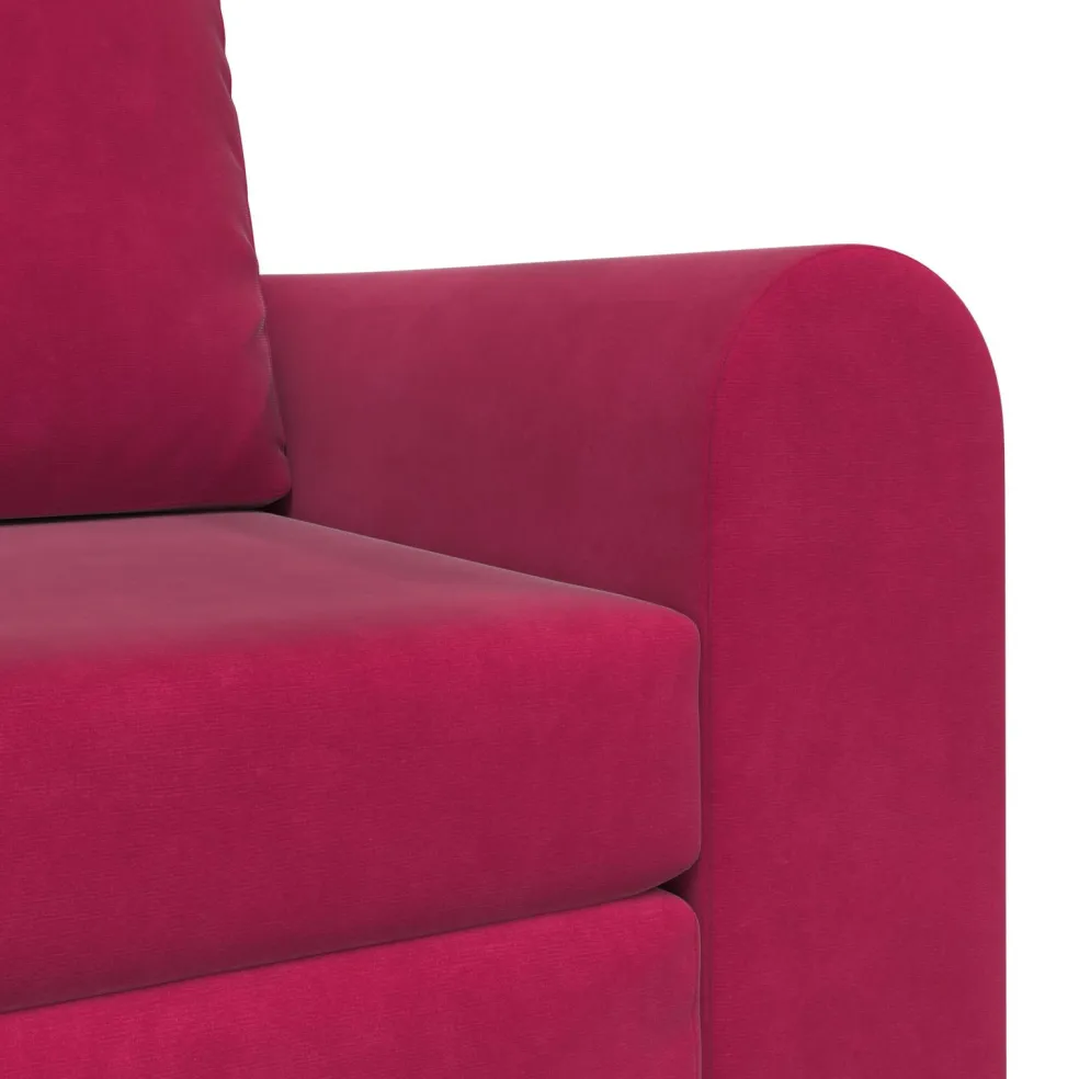 vidaXL Slaapbank Wijnrood 98 x 71 x 83 cm Fluweel
