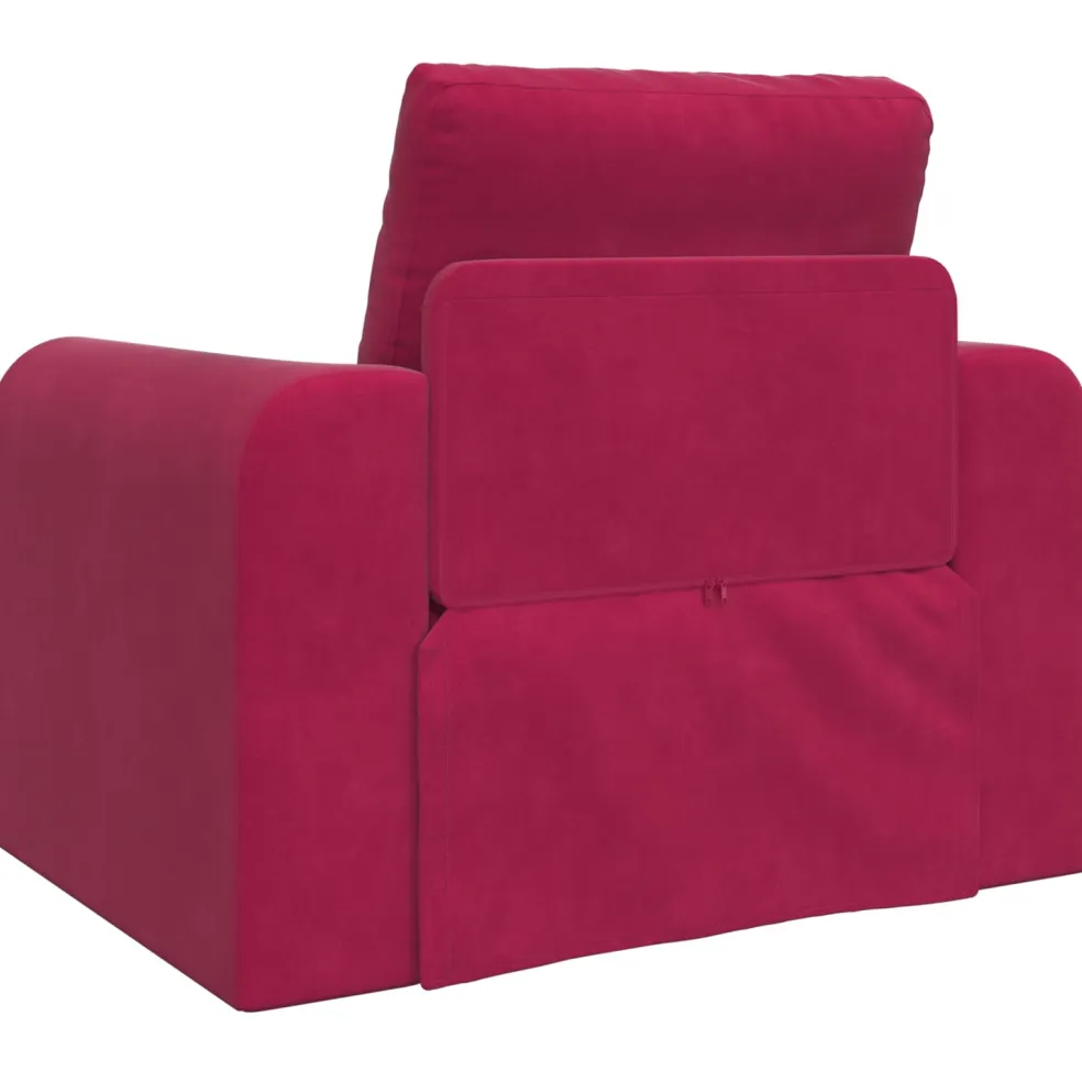 vidaXL Slaapbank Wijnrood 98 x 71 x 83 cm Fluweel