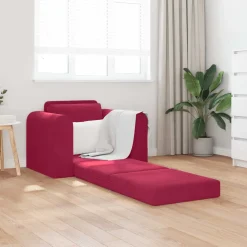 vidaXL Slaapbank Wijnrood 98 x 71 x 83 cm Fluweel