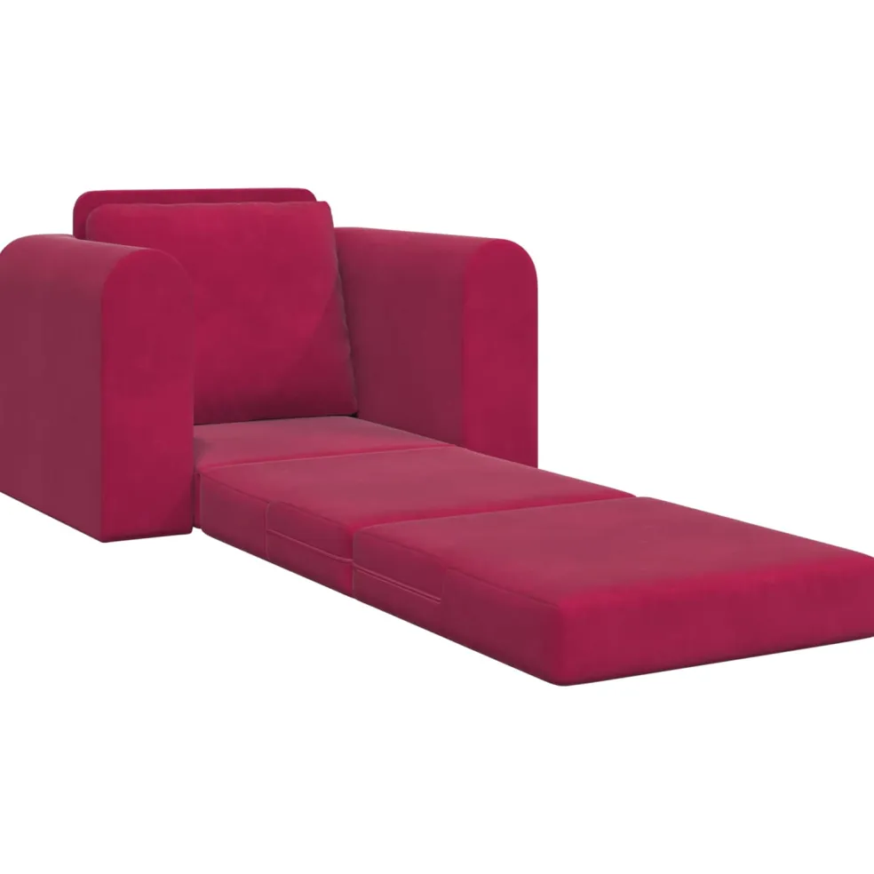 vidaXL Slaapbank Wijnrood 98 x 71 x 83 cm Fluweel