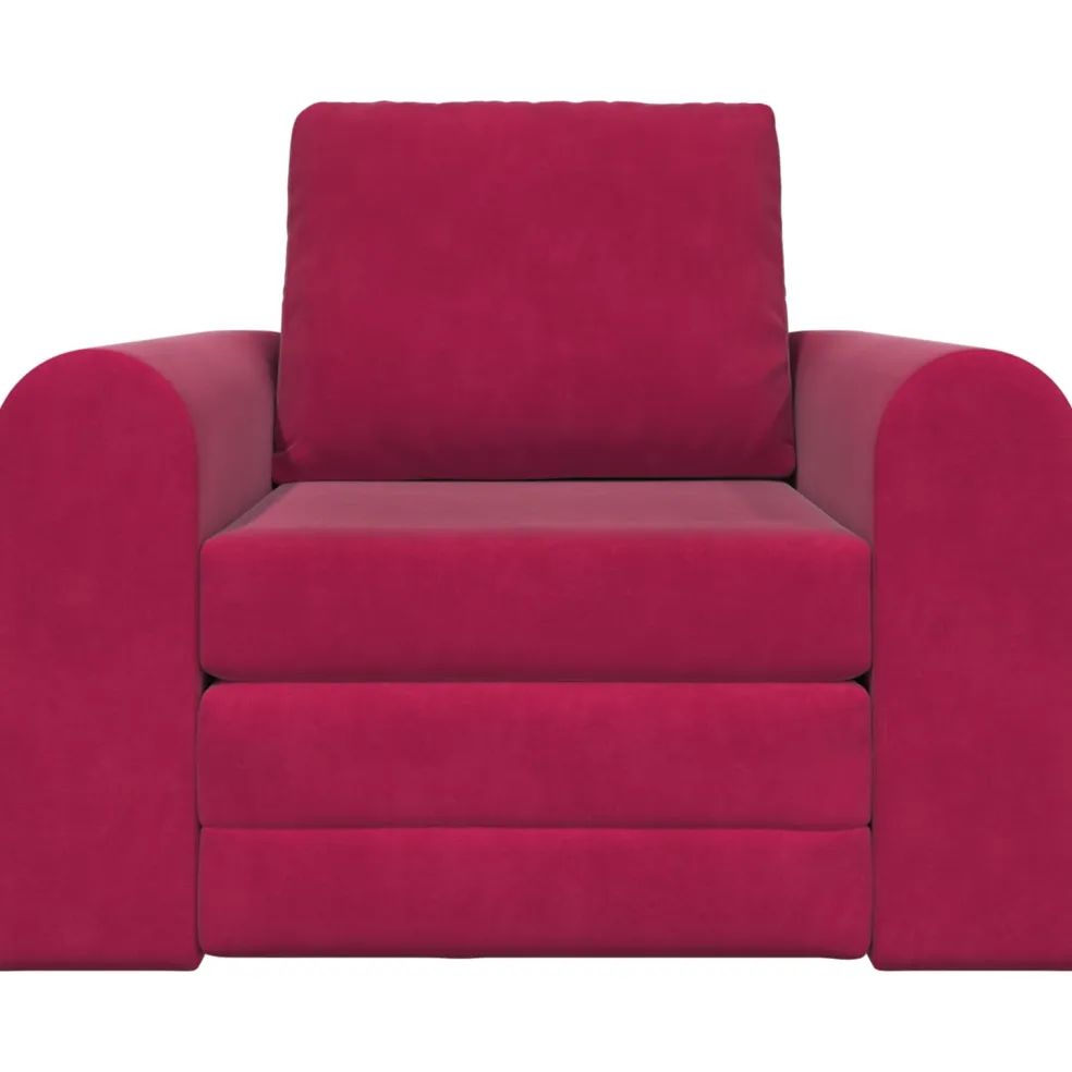 vidaXL Slaapbank Wijnrood 98 x 71 x 83 cm Fluweel