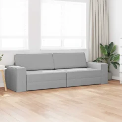 vidaXL Slaapbank Wolkengrijs 245 x 78 x 77 cm Stof