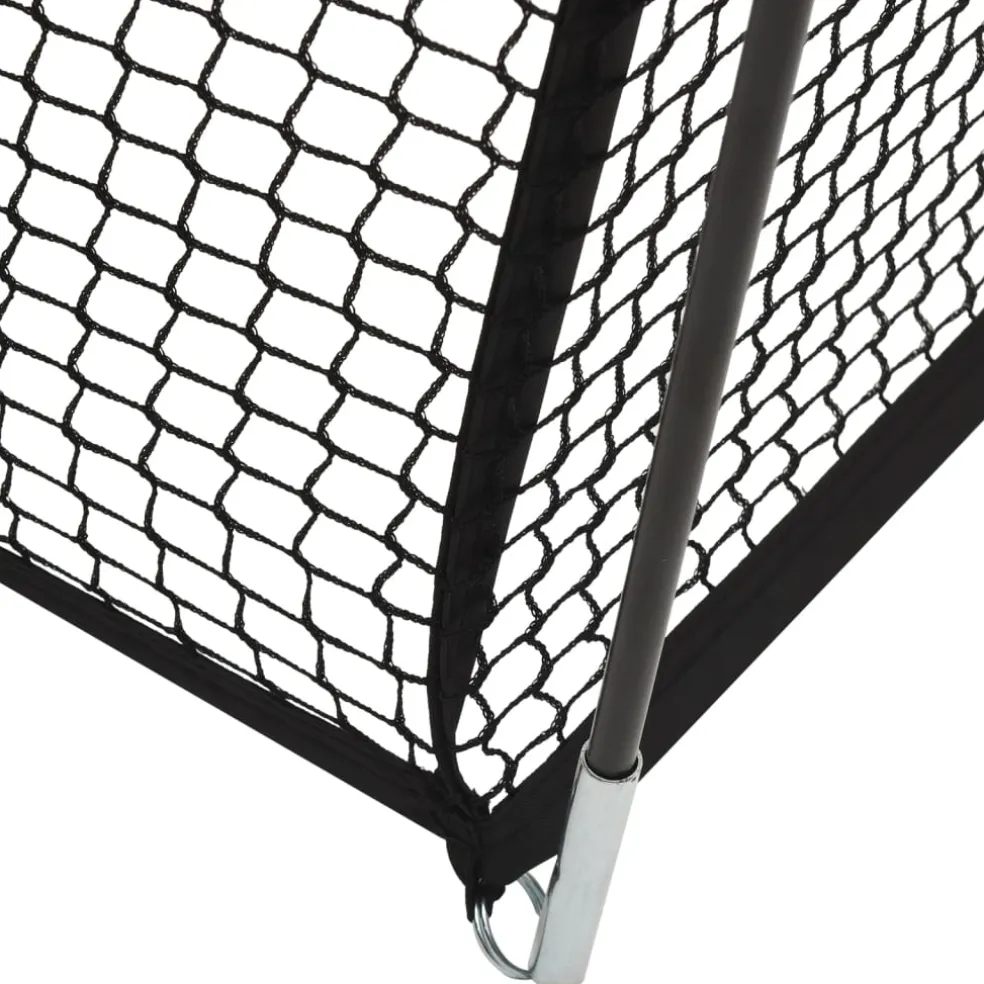 vidaXL Slagkooi honkbal 600x400x250 cm polyester zwart
