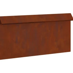 vidaXL Slakkenhekje 50 x 3,5 x 25 cm weervast staal Roestkleurig
