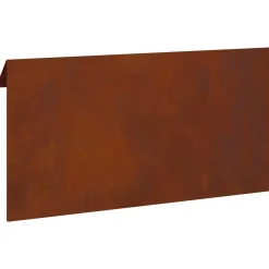 vidaXL Slakkenhekje 50 x 3,5 x 25 cm weervast staal Roestkleurig