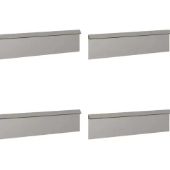 vidaXL Slakkenhekken 8 st 100 x 3,5 x 25 cm weervast staal Roestig
