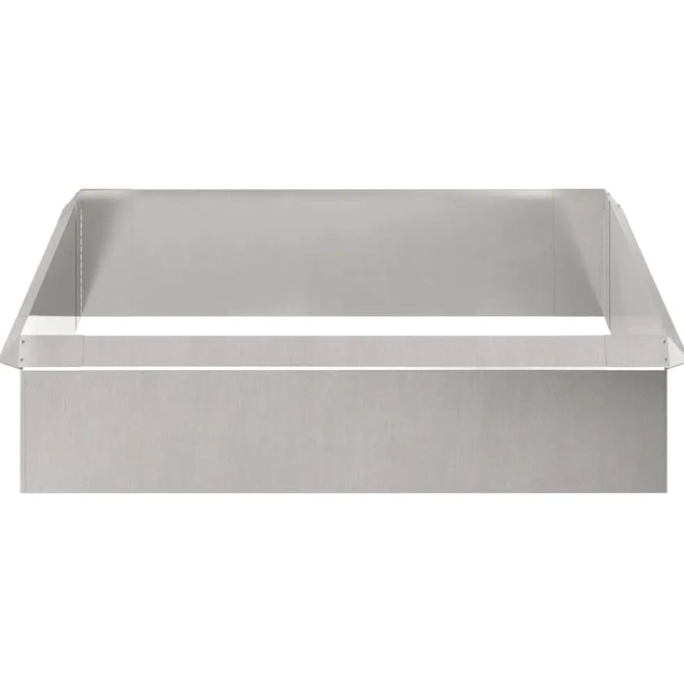 vidaXL Slakkenhekken 8 st 100 x 3,5 x 25 cm Roestvrij staal Zilver
