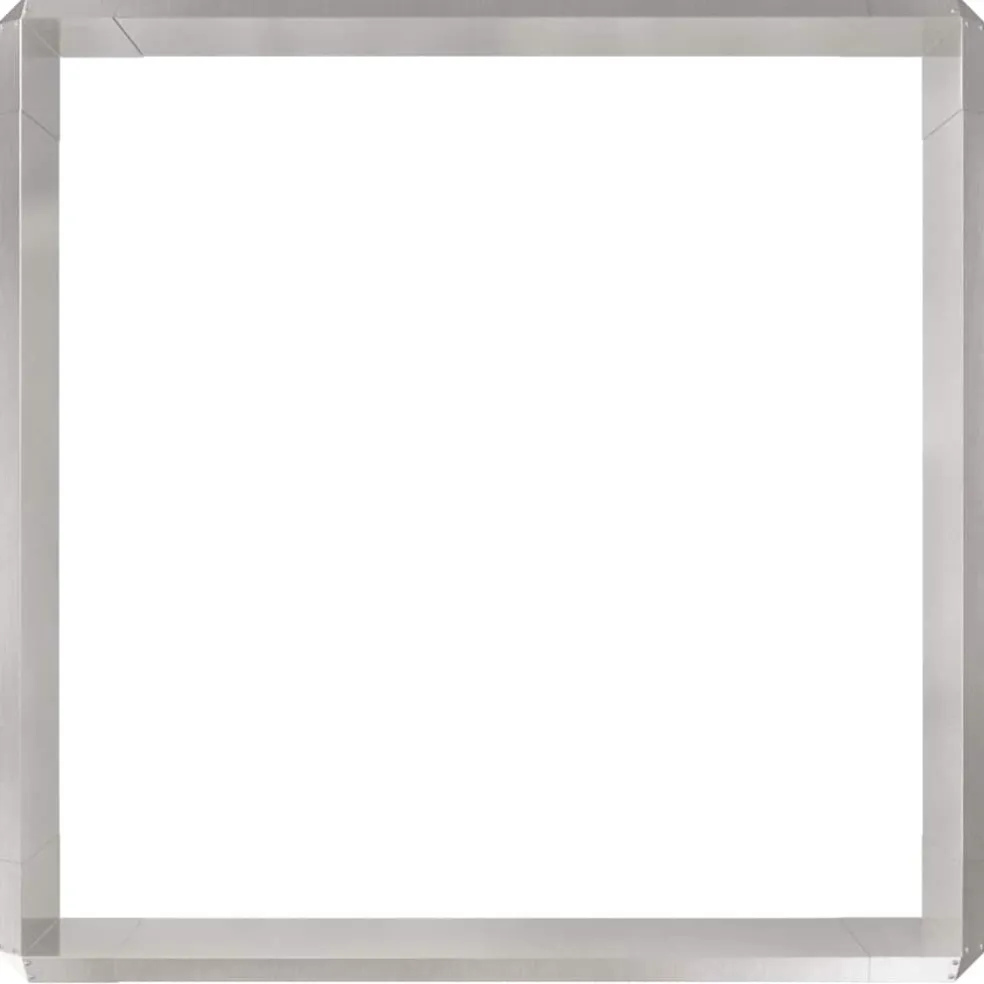 vidaXL Slakkenhekken 8 st 100 x 3,5 x 25 cm Roestvrij staal Zilver