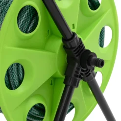vidaXL Slanghaspelkar met 30 m slang PVC groen