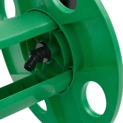 vidaXL Slanghaspel voor 45 m 1/2" slang vrijstaand staal groen