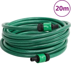 vidaXL Slanghaspel vrijstaand met 20 m slang PVC groen