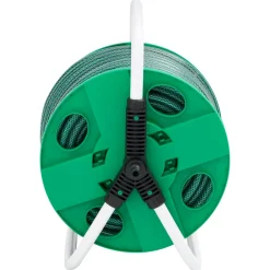 vidaXL Slanghaspel vrijstaand met 20 m slang PVC groen