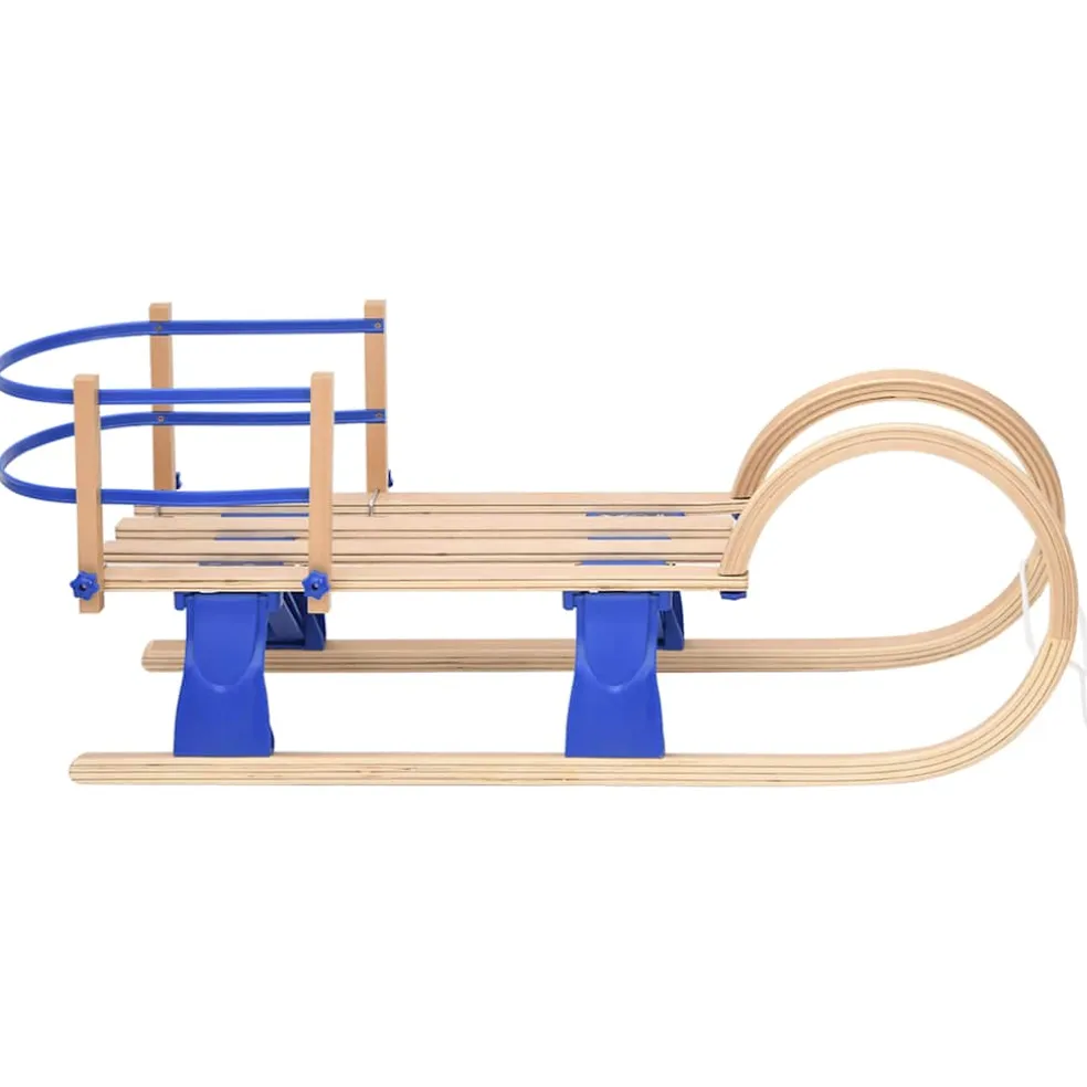 vidaXL Slee met rugleuning inklapbaar 110 cm multiplex
