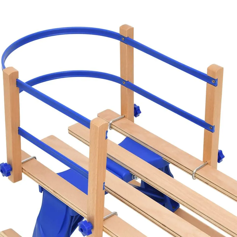vidaXL Slee met rugleuning inklapbaar 110 cm multiplex