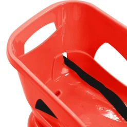 vidaXL Slee met zitje 102,5x40x23 cm polypropeen rood