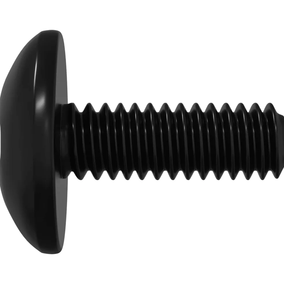 vidaXL Sleeve Schroeven 2 st Zwart M4 x 10 mm Staal