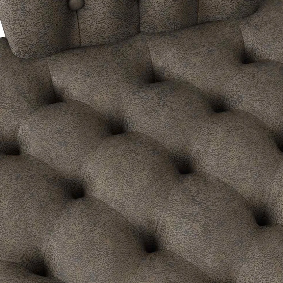 vidaXL Slipper Stoel Donkergrijs 56,5 x 70 x 110 cm Nep Suede Leer