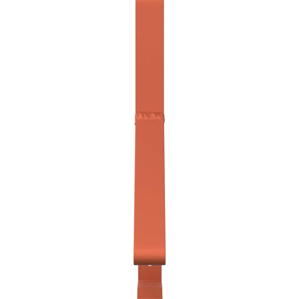 vidaXL Sneeuwbeveiligingsteun Rood 29,5 x 3 x 34,5 cm Staal
