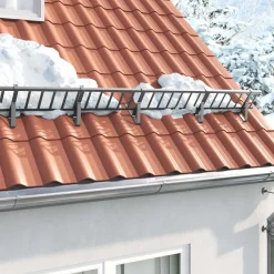 vidaXL Sneeuwbeveiligingsteun Antraciet 29,5 x 3 x 34,5 cm Staal