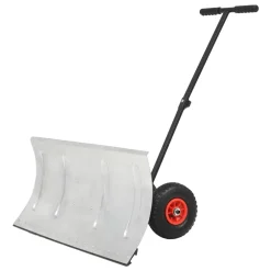 vidaXL Sneeuwploeg handbediend met wielen 100x44 cm