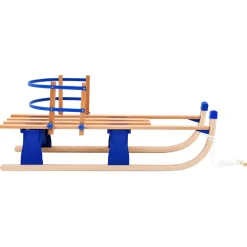 vidaXL Sneeuwslee met rugleuning inklapbaar 119 cm hout