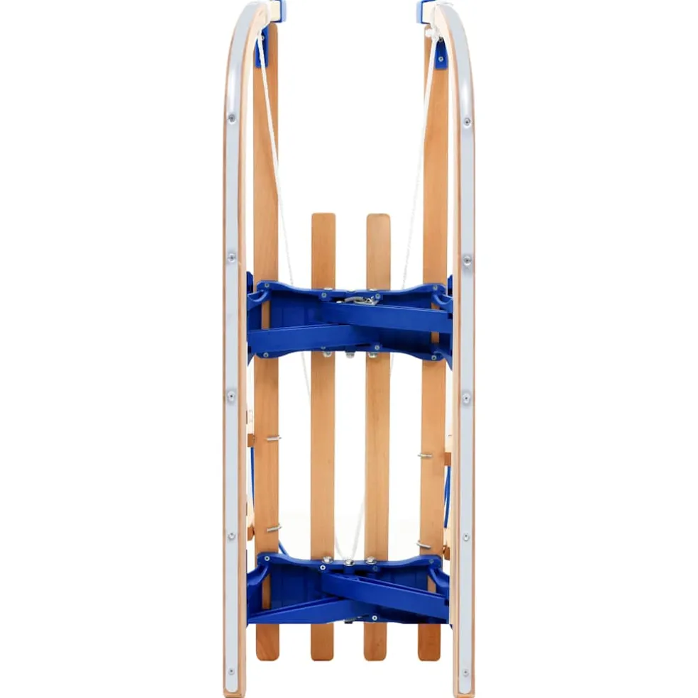 vidaXL Sneeuwslee met rugleuning inklapbaar 119 cm hout