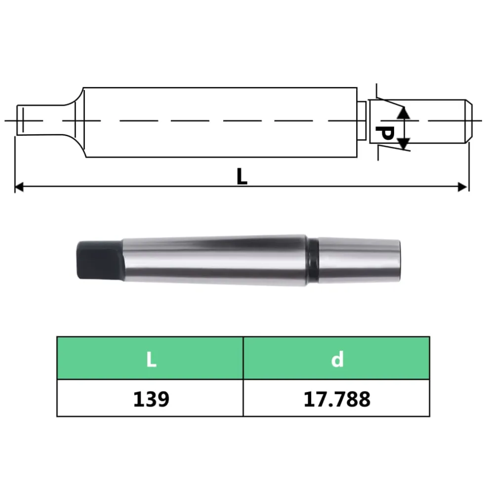 vidaXL Snelspanboorkop MT3-B18 met 16 mm klembereik