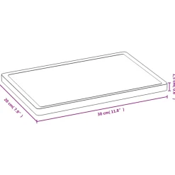 vidaXL Snijplank 30x20x1,5 cm bamboe
