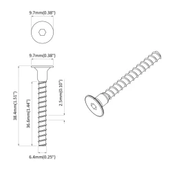 vidaXL Socket cap head schroef 2 st Zwart 7 x 40 mm IJzer