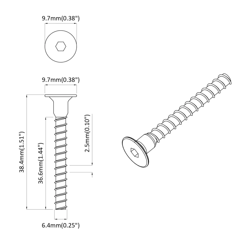vidaXL Socket cap head schroef 2 st Zwart 7 x 40 mm IJzer