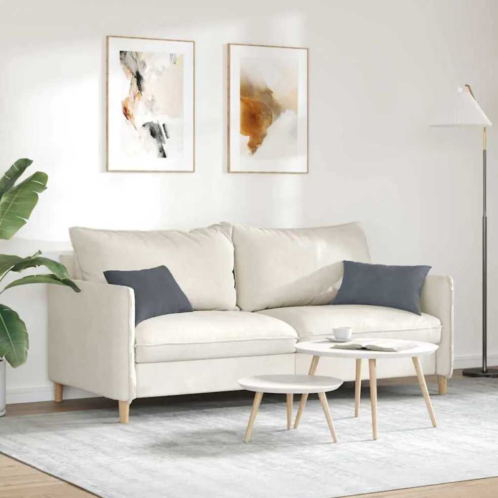 vidaXL Sofa Kussens 2 stuks Donkergrijs 50 x 30 cm Cordstof