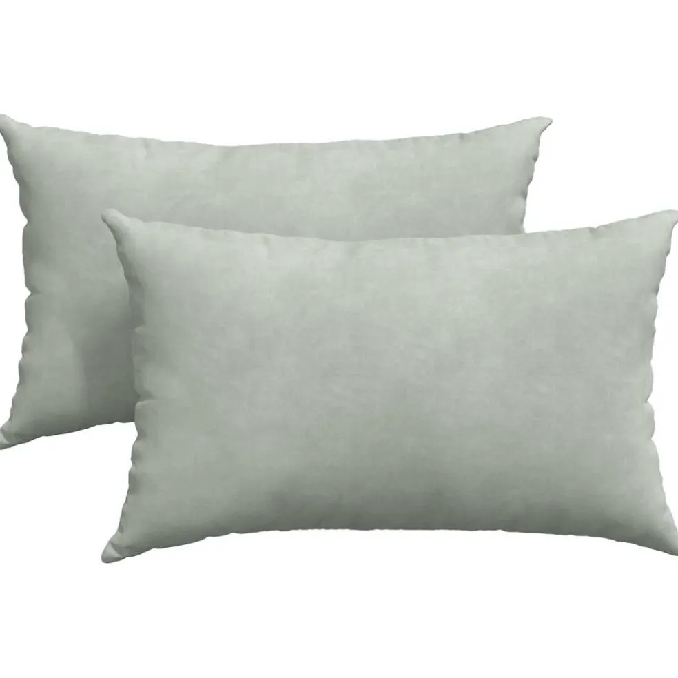 vidaXL Sofa Kussens 2 stuks Lichtgrijs 50 x 30 cm Cordstof