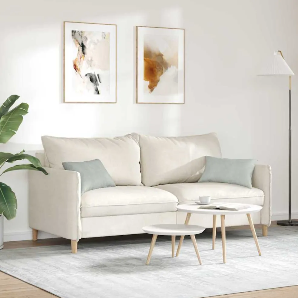 vidaXL Sofa Kussens 2 stuks Lichtgrijs 50 x 30 cm Cordstof