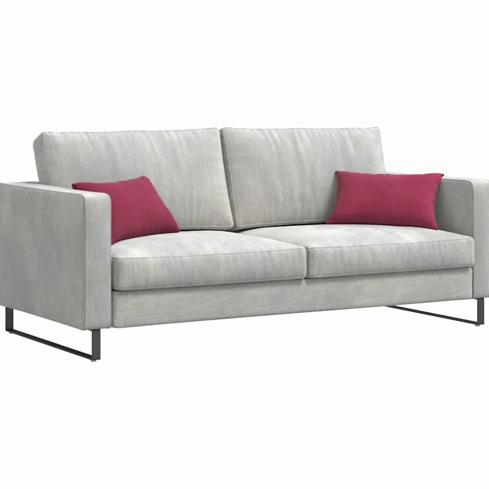 vidaXL Sofa Kussens 2 stuks Wijnrood 50 x 30 cm Cordstof