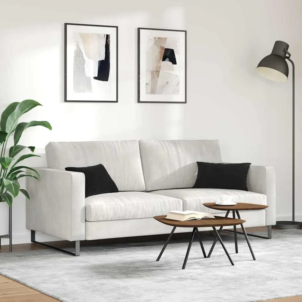 vidaXL Sofa Kussens 2 stuks Zwart 50 x 30 cm Cordstof