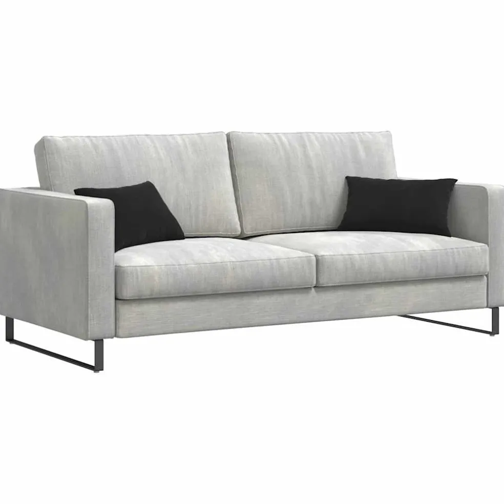 vidaXL Sofa Kussens 2 stuks Zwart 50 x 30 cm Cordstof