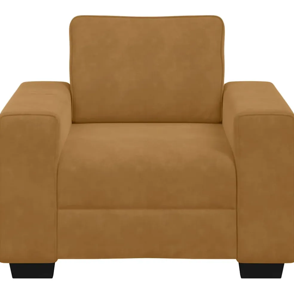 vidaXL Sofastoel Bruin 100x77x82 cm Fluweel