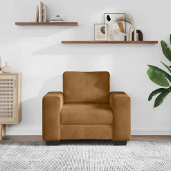 vidaXL Sofastoel Bruin 100x77x82 cm Fluweel