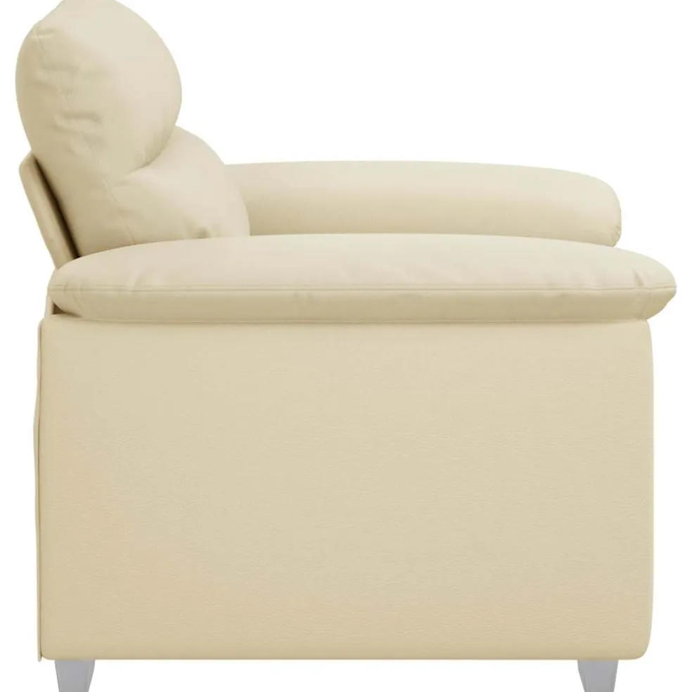 vidaXL Sofastoel Crème 100x81x84 cm Kunstleer