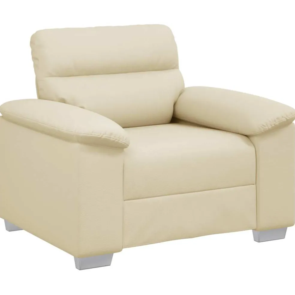 vidaXL Sofastoel Crème 100x81x84 cm Kunstleer