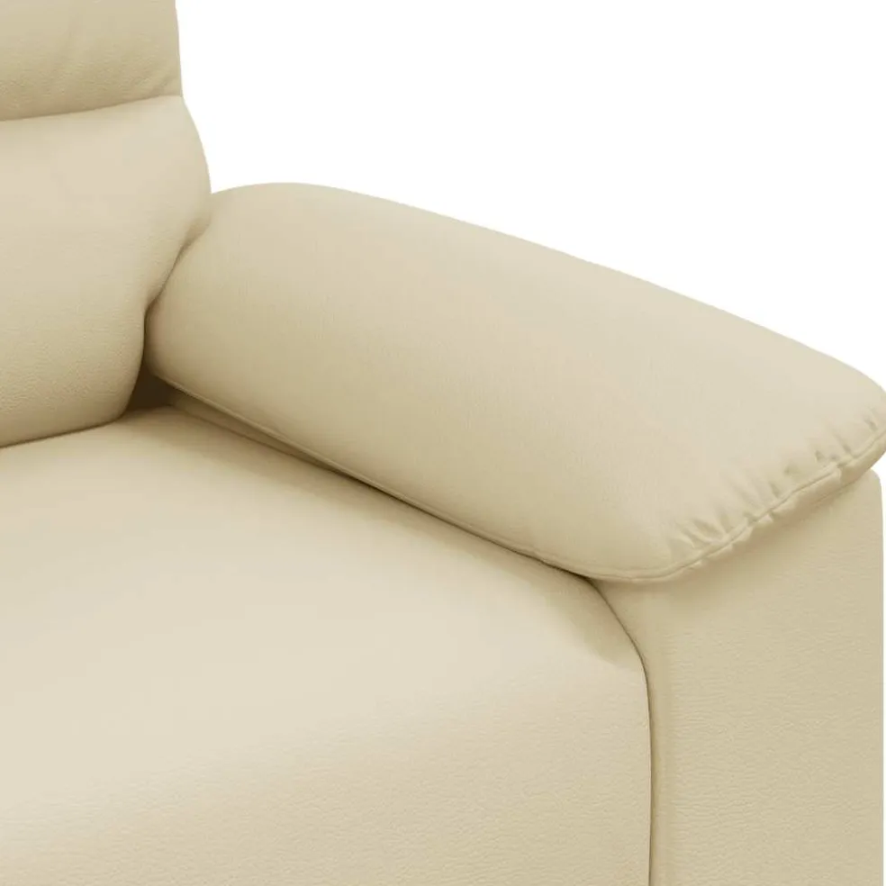 vidaXL Sofastoel Crème 100x81x84 cm Kunstleer