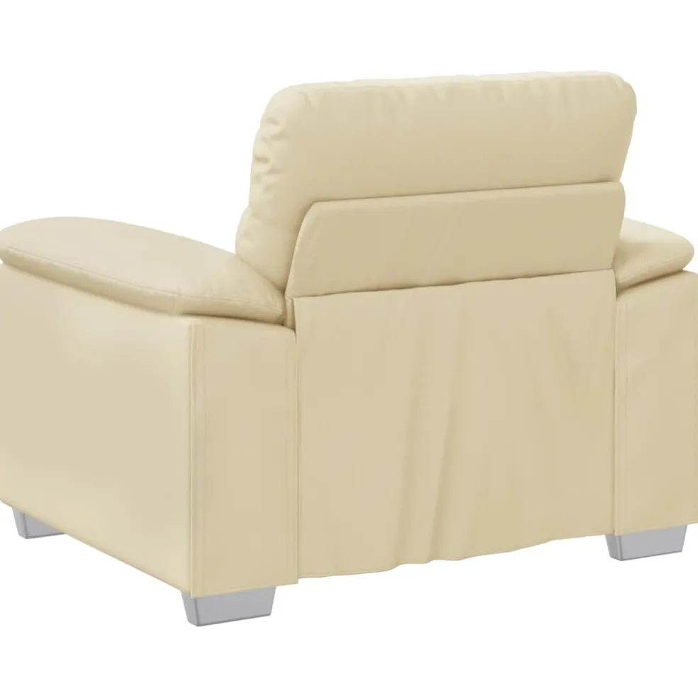 vidaXL Sofastoel Crème 100x81x84 cm Kunstleer