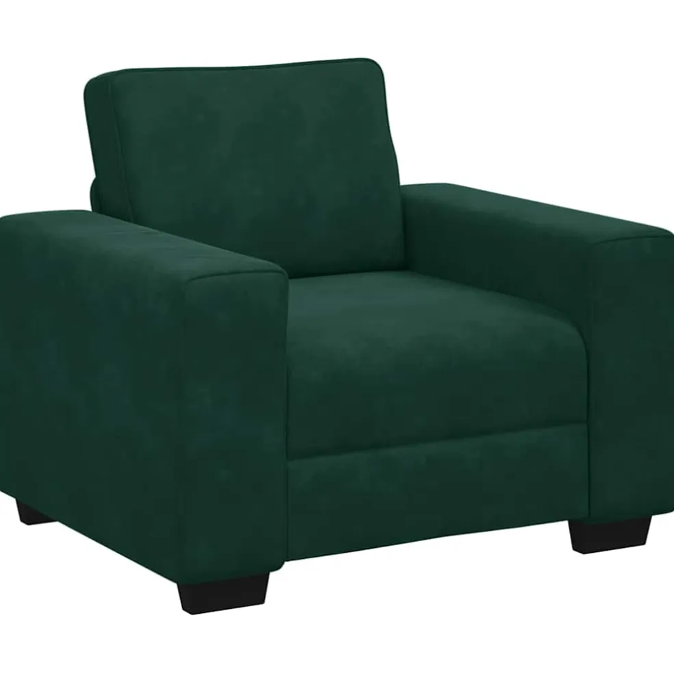vidaXL Sofastoel Donkergroen 100x77x82 cm Fluweel