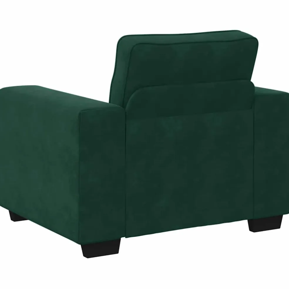 vidaXL Sofastoel Donkergroen 100x77x82 cm Fluweel