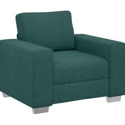 vidaXL Sofa Stoel Donkergroen 100 cm Stof