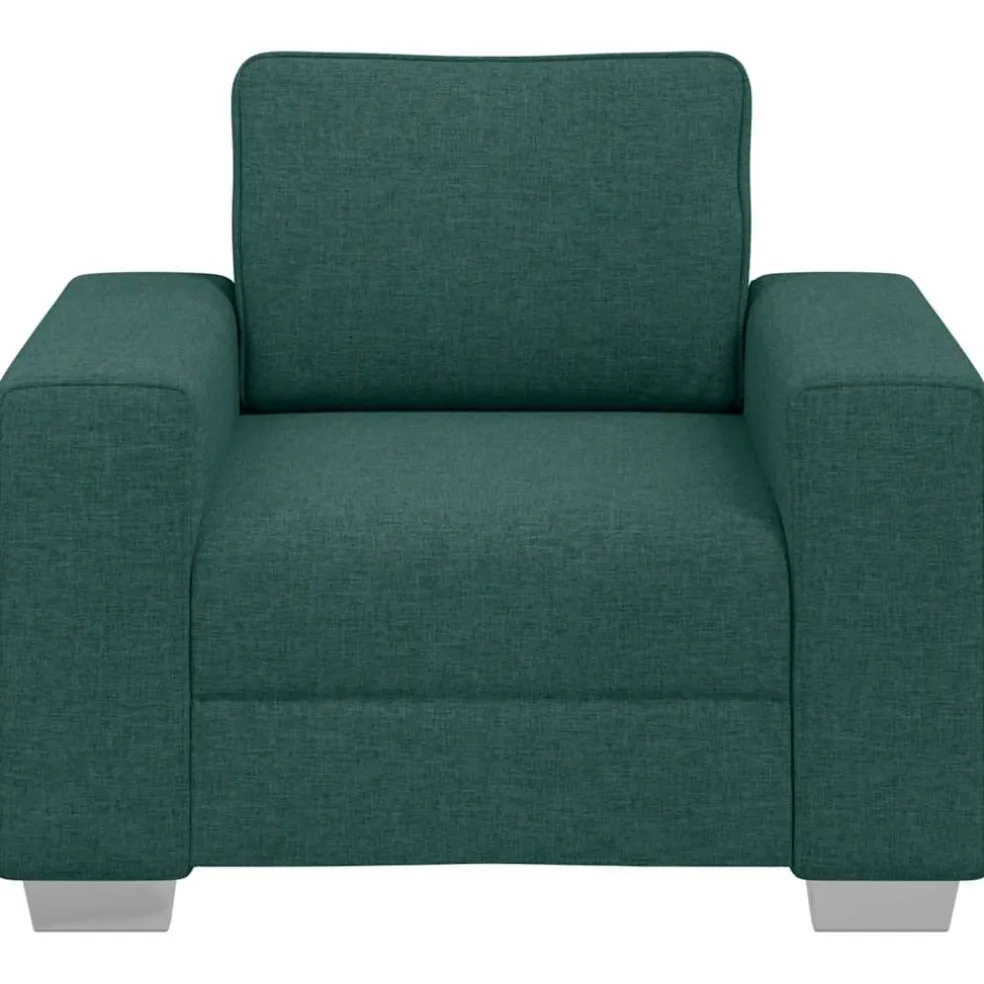vidaXL Sofa Stoel Donkergroen 100 cm Stof